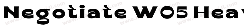Negotiate W05 Heavy字体转换